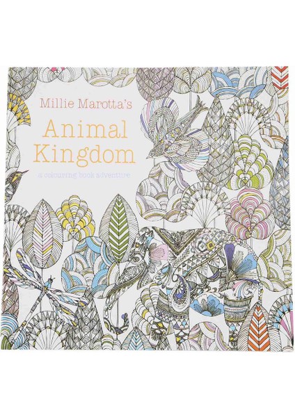 1 Pcs Çocuk Hayvan Krallığı Hazine Avı Boyama Boyama Kitabı ve Siyah Doldurma Kalem ile 1 Pcs Beyaz Kalem (Yurt Dışından) fiyatları