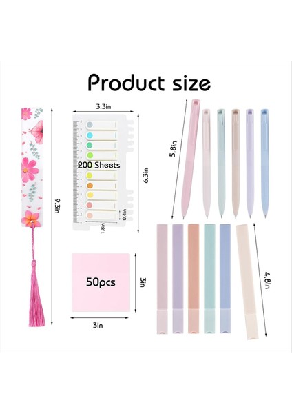 20PCS Incil Çalışma Malzemeleri Dergi Kiti Estetik Pastelhights Pens Sekmeleri Kadınlar Için Yer Ihmleri Genç Okul Aksesuar (Yurt Dışından) modelleri