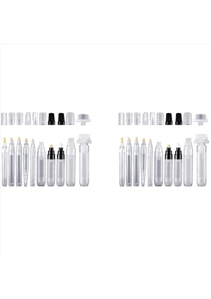 20 Adet Yeniden Doldurulabilir Boya Kalemleri Boş Kalem Çubuk Işaretleyicileri Yeniden Doldurulabilir Boş Akrilik Boya Işaretleyici Sanat Malzemeleri Için (Yurt Dışından)