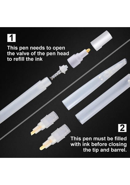 20 Adet Yeniden Doldurulabilir Boya Kalemleri Boş Kalem Çubuk Işaretleyicileri Yeniden Doldurulabilir Boş Akrilik Boya Işaretleyici Sanat Malzemeleri Için (Yurt Dışından) fırsatları