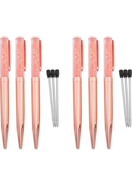 Gül Altın Kalem Bling Kristal Top Noktası Kalem 30 Ekstra Doldurma ile Siyah Mürekkep Kalemi (Gül Altın 30 Paket) (Yurt Dışından) fiyatları