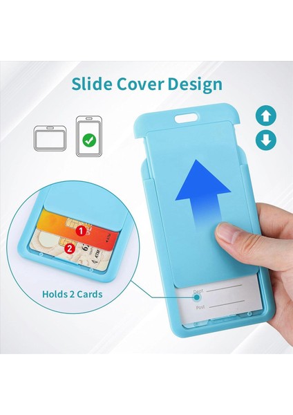 Geri Çekilebilir Rozet Tutucular Geri Çekilebilir Rozet Makarası Klipsli Sert Plastik Sürgülü Kimlik Rozeti Tutucu 3 Paket Açık Mavi (Yurt Dışından) indirimleri