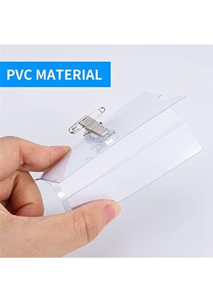 100PCS Pim Stili Klips Yatay Ad Rozeti Tutucular (Yurt Dışından) fırsatları