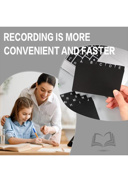 62 Parça Siyah Dizin Kartı Bölücüler 3x5 Alfabetik Sekme Dizin Kartı Çanıkları Halka Dizin Kartı Organizatör (Yurt Dışından) modelleri