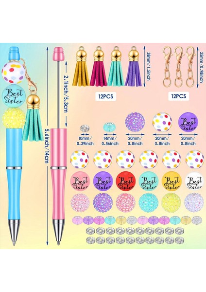 12 Adet Boncuklu Kalemler Çeşitli Renkli Boncuk Boncuk Kalemler Boncuklar Kalem Diy Yapım Kiti Çok Molor Beyaz Kalem Çocuklar Için (Yurt Dışından) indirimleri