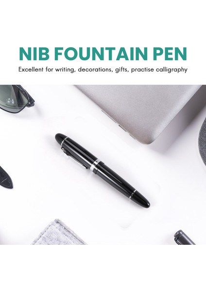 159 Siyah ve Gümüş M Nib Çeşme Kalemi Kalın Süslemeleri Abd (Yurt Dışından) fiyatları