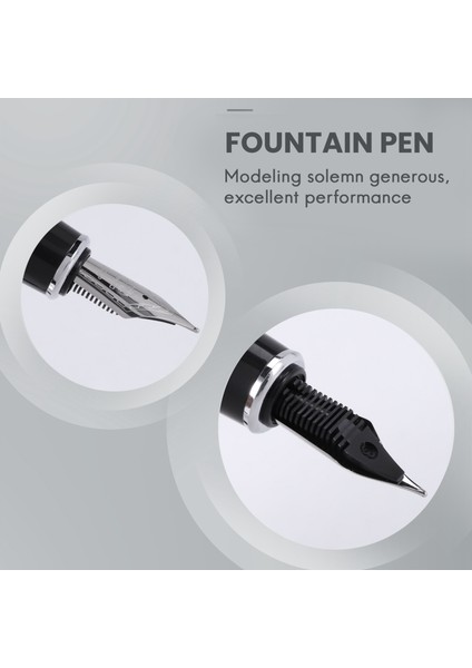 159 Siyah ve Gümüş M Nib Çeşme Kalemi Kalın Süslemeleri Abd (Yurt Dışından) indirimleri