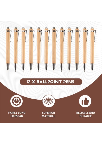 12 Adet Bambu Geri Çekilebilir Beyaz Kalem 24 Doldurma Ofis Ürünleri Pens Bambu Beyaz Kalem Ahşap Beyaz Kalemleri (Yurt Dışından) fırsatları