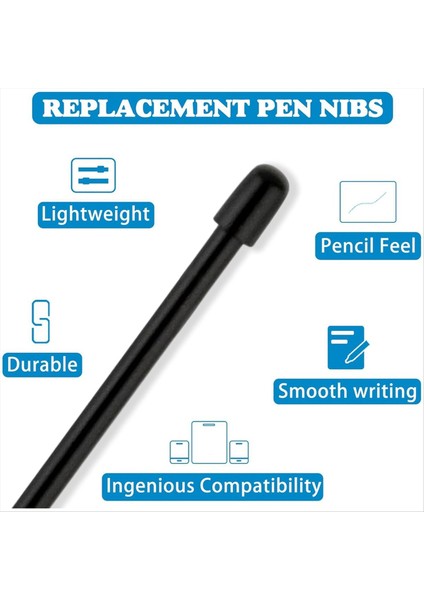 Wacom Için Standart Kalem Nibs 12 Pcs Siyah Yedek Doldurma Kalem Wacom Induos Pro Wacom Imobilesdudio Pro (Yurt Dışından) indirimleri