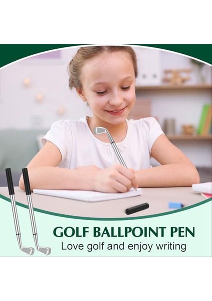 200PCS Golf Beyaz Pens Dekoratif Golf Kulübü Kalemleri Ofis Meslektaşları Ofis Kırtasiye Malzemeleri Siyah+Gümüş (Yurt Dışından) modelleri