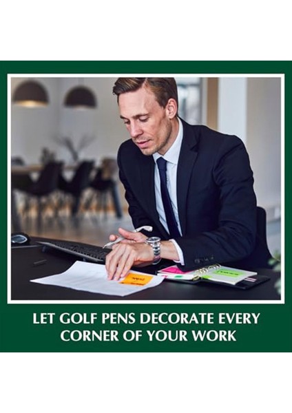 200PCS Golf Beyaz Pens Dekoratif Golf Kulübü Kalemleri Ofis Meslektaşları Ofis Kırtasiye Malzemeleri Siyah+Gümüş (Yurt Dışından) fırsatları