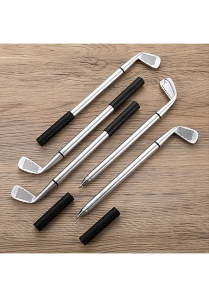 200PCS Golf Beyaz Pens Dekoratif Golf Kulübü Kalemleri Ofis Meslektaşları Ofis Kırtasiye Malzemeleri Siyah+Gümüş (Yurt Dışından) indirimleri