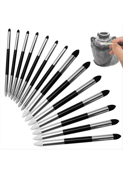 14 Adet Harmanlama Sünger Kalemi Çift Başlı Yeniden Kullanılabilir Eskiz Ovma Kalem Yıkanabilir Eskiz Sürtünme Sünger Fırça Sanat Eskiz Kalemleri (Yurt Dışından) fiyatları