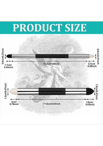 12 Pcs Sanatçı Sünger Kalem Karıştırma Çift Başlı Yıkanabilir Sürtünme Sünger Fırçası Çift Uç Eskiz Silin Kalem (Yurt Dışından) fiyatları