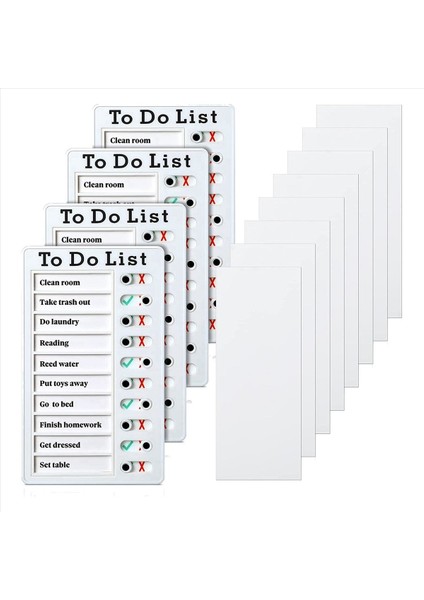 8 Pcs Yapılacak Memo Kartını Çıkarılabilir Mesaj Panosu Plastik Rv Kontrol Listesi Kişisel Program Kurulu 8 Kartlı (Yurt Dışından) fiyatları