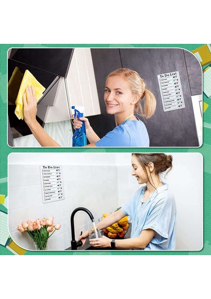 8 Pcs Yapılacak Memo Kartını Çıkarılabilir Mesaj Panosu Plastik Rv Kontrol Listesi Kişisel Program Kurulu 8 Kartlı (Yurt Dışından) indirimleri