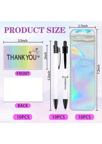 Sublimasyon Kalemleri Seti - Şükran Günü Için Kişiselleştirilmiş Kalem Dıy Noel Si Ofisi Okul Kırtasiye Malzemeleri (Yurt Dışından) fırsatları