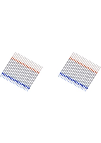 40 Adet 0 7mm Uç Jel Gümüş Tonlu Mürekkep Kalemi Doldurma Değiştirme (Yurt Dışından)