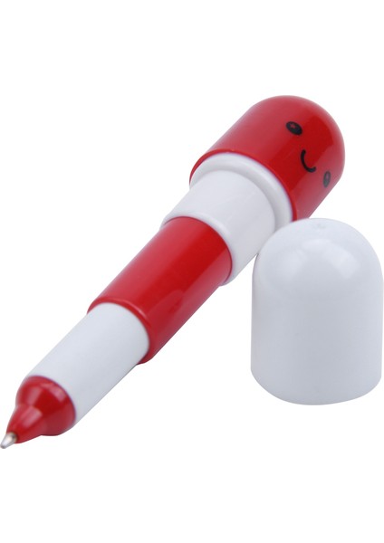 24PCS Vitamin Hap Beyaz Kalemi Yenilik Geri Gülen Yüzü ile Geri Çekilebilir Top Kalem Sevimli Karikatür Duygu (Yurt Dışından) modelleri