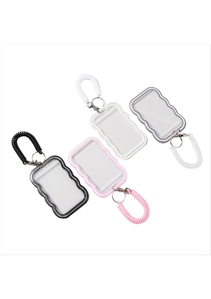 4pcs Otobüs Kartı Koruma Kapağı Yemek Kartı Kapağı Öğrenci Kimliği Kapağı Için Kordonlu Şeffaf Kart Tutucu (Yurt Dışından) modelleri