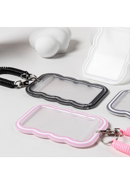 4pcs Otobüs Kartı Koruma Kapağı Yemek Kartı Kapağı Öğrenci Kimliği Kapağı Için Kordonlu Şeffaf Kart Tutucu (Yurt Dışından) fırsatları