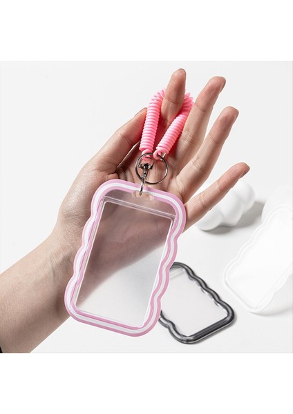 4pcs Otobüs Kartı Koruma Kapağı Yemek Kartı Kapağı Öğrenci Kimliği Kapağı Için Kordonlu Şeffaf Kart Tutucu (Yurt Dışından) indirimleri