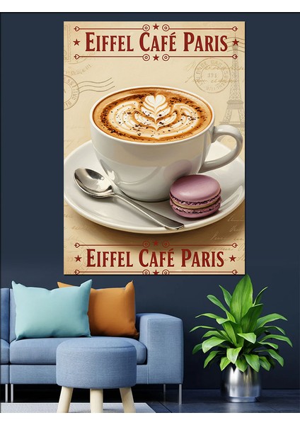 Fransız Kahve Evi Kafe Dekoratif Kanvas - Mdf Ahşap Tablo modelleri