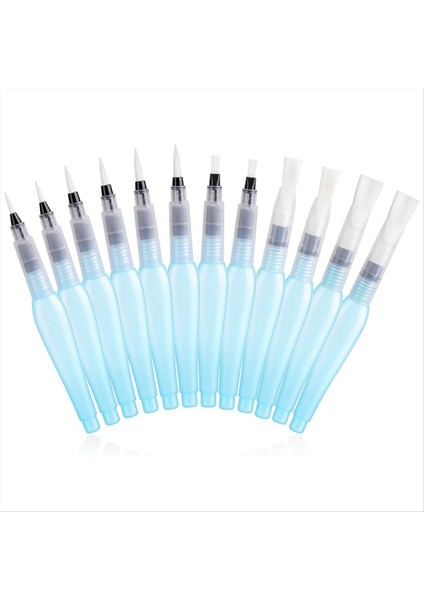 12 Paket Yeniden Dolaştırılabilir Suluboya Kalemleri Suluboya Fırçası Kalemler Suluboya Yumuşak Suluboya Fırçası Kalem Boya Kalemleri (Yurt Dışından)