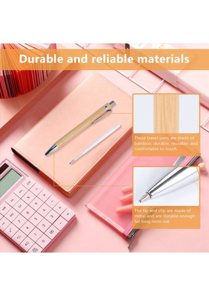 20 Adet Bambu Geri Çekilebilir Tükenebilir Kalem ve 20 Adet Ekstra Doldurma Siyah Mürekkep 1 mm Bambu Kalem Geri Çekilebilir Ahşap Kalemler (Yurt Dışından) indirimleri