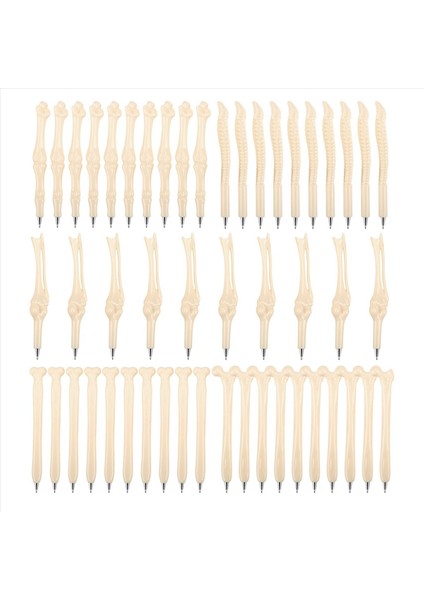 50 Adet/lot Kalem Yazma Malzemeleri Kemik Şekli Tükenmez Kalemler Yeni Yaratıcı Okulu Tedarik-Mavi Mürekkep (Yurt Dışından)