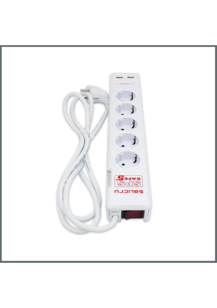 Usb'li Akım Korumalı Priz 5' Li indirimleri