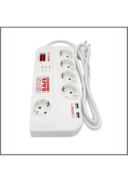 Usb'li Akım Korumalı Priz 5'li Emı/rfı Filitreli