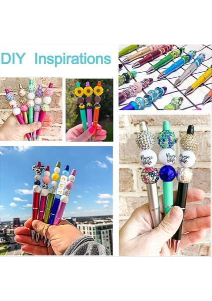 25PCS Dıy Kalem Süslemeleri Için Plastik Boncuk Kalemleri Ofis Okulu Kahverengi Kahve Altın Pembe Altın Başlık (Yurt Dışından) indirimleri