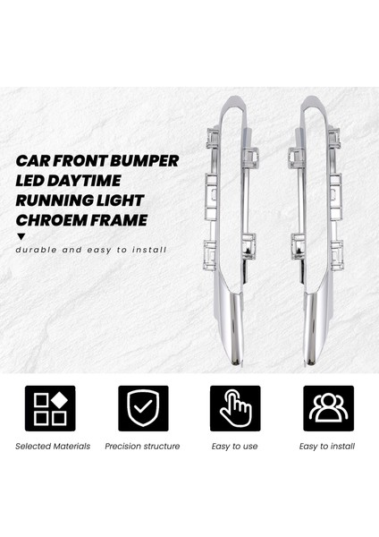 1 Çift Ön Gündüz Farı Sis Lambası Krom Çerçeve C Sınıfı W204 2006-2011 A2048852774 2048852874 (Yurt Dışından) indirimleri