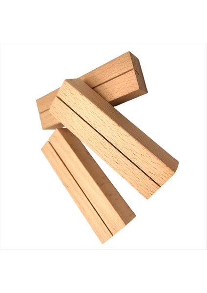 10 Pcs Ahşap Yer Kart Tutucular Ahşap Işaret Tutucuları Tablo Numarası Tutucu Stand Resim Tutucu Adı Kartviz (Yurt Dışından)