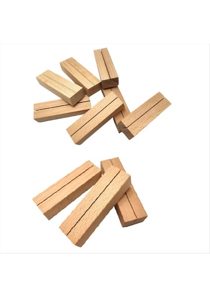 10 Pcs Ahşap Yer Kart Tutucular Ahşap Işaret Tutucuları Tablo Numarası Tutucu Stand Resim Tutucu Adı Kartviz (Yurt Dışından) indirimleri
