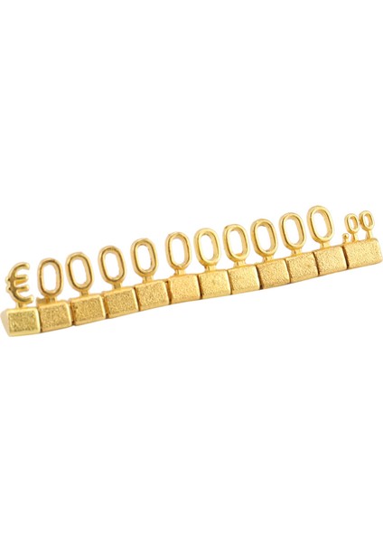 20 Set 3D Metal Raflar Dükkan Ekran Mücevher Izle Mağaza Ofisi Ekran Etiket Altın (Yurt Dışından) fiyatları