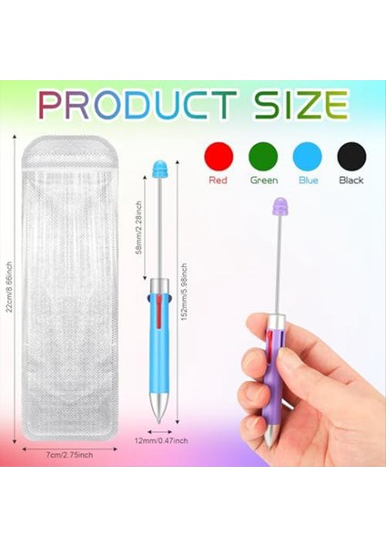 4 Arada 1 Renkli Plastik Boncuklu Kalem Yaratıcı Diy Kalem Boncuklu Kalem Çocuklar Için Öğrenci Leri Ofis Okul Malzemeleri (Yurt Dışından) fiyatları