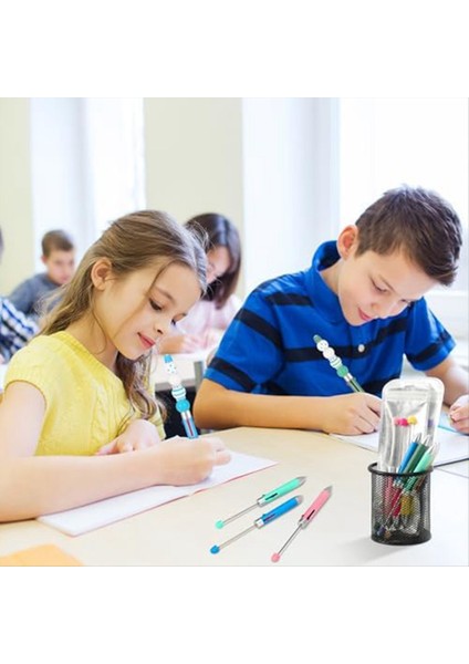 4 Arada 1 Renkli Plastik Boncuklu Kalem Yaratıcı Diy Kalem Boncuklu Kalem Çocuklar Için Öğrenci Leri Ofis Okul Malzemeleri (Yurt Dışından) fırsatları