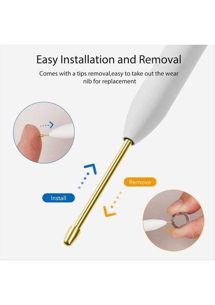 Dikkate Değer 2 Kalem Uç Metal Dikkat Çekici Kalem Uçları Yedek Uçlar/uçlar Doldurma Aksesuarları 12PCS (Yurt Dışından) fırsatları