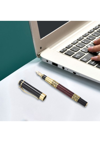 Çin Klasik Çeşme Kalemi Altın Metal Ahşap Imza Kalem Ofis Iş Imzası Okulu Öğrenci Si (Yurt Dışından) modelleri