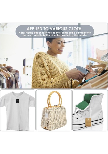 5 Çelik Pim ve 2000 1 Inç Barb Bağlantı Elemanları ve 300 Giysi Etiketleri ile Giysi Etiket-Tabancası Ev Satışı Perakende Mağazası (Yurt Dışından) modelleri