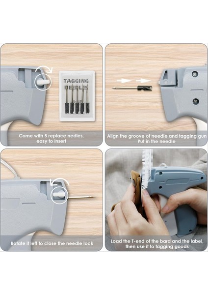 5 Çelik Pim ve 2000 1 Inç Barb Bağlantı Elemanları ve 300 Giysi Etiketleri ile Giysi Etiket-Tabancası Ev Satışı Perakende Mağazası (Yurt Dışından) indirimleri