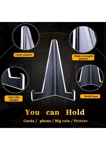 20PCS 35PT-360PT Kart Kollu Ekran Tutucu Akrilik Standlar Beyzbol Futbol Spor Kartı Ticaret ve Ekran Için Küçük Raf (Yurt Dışından) modelleri