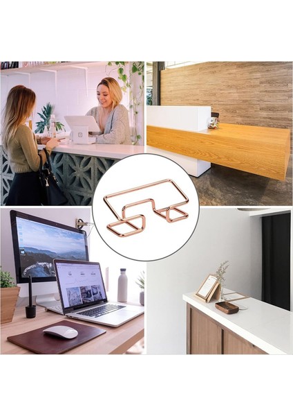 Masa Için 6pcs Kartvizit Sahibi Küçük Metal Kartvizit Sahibi Kadın ve Erkekler Için Ofis Masaüstü Standı (Yurt Dışından) modelleri