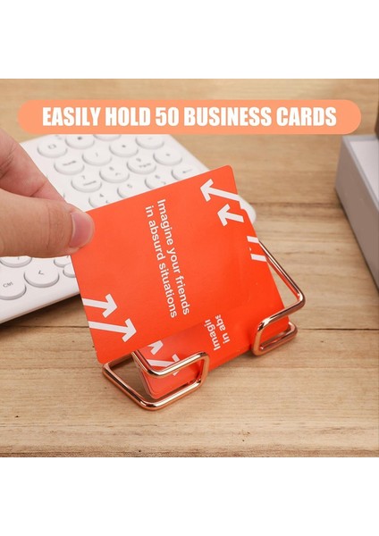 Masa Için 6pcs Kartvizit Sahibi Küçük Metal Kartvizit Sahibi Kadın ve Erkekler Için Ofis Masaüstü Standı (Yurt Dışından) fırsatları