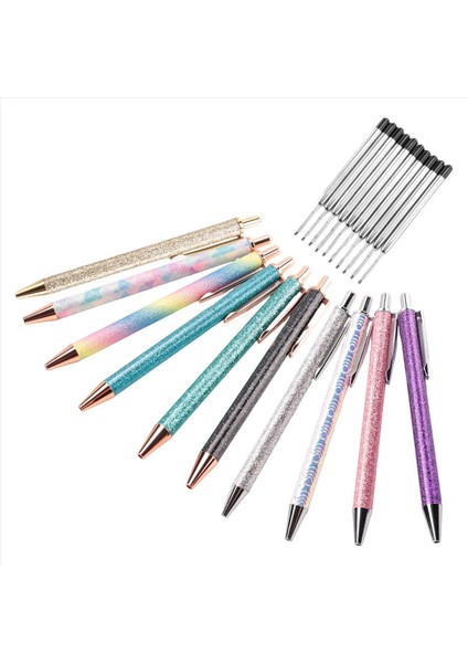 10 Adet Metal Tükenmez Kalemler 1 0 mm Geri Çekilebilir Tükenme Kalemleri Parıltı Metal Kalemler 10 Adet Okul Malzemeleri Için Doldurma (Yurt Dışından) fiyatları