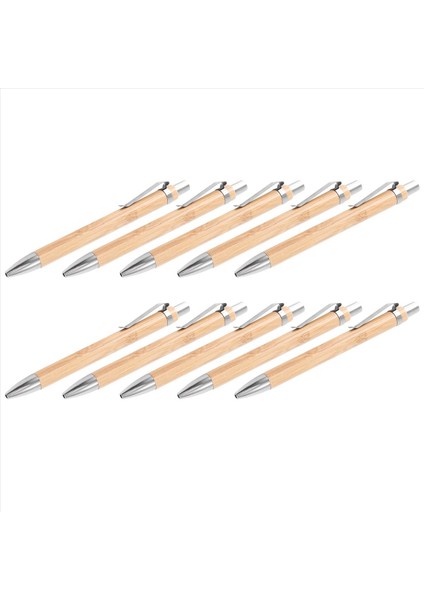 Beyaz Kalem Set Misc Bambu Ahşap Yazma Enstrümanı (10 Set) (Yurt Dışından) fırsatları
