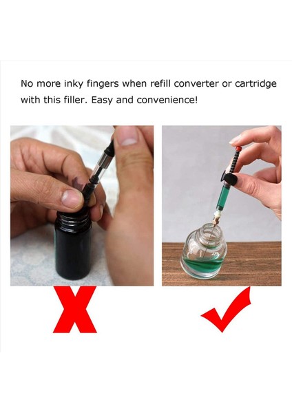 10 Pcs Çeşme Pen Mürekkep Şırınga Dolgu Çıkarılabilir Künt Iğne Uçlu Yay Dönüştürücü (Yurt Dışından) fiyatları