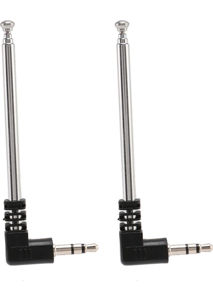 Mobil Cep Telefonu Için 2x 3 5mm Geri Çekilebilir Fm Radyo Anteni (Yurt Dışından)